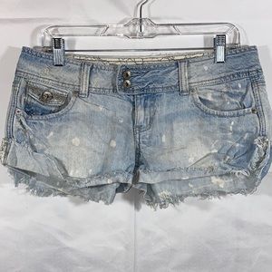 HINT Jean shorts super distressed size 5